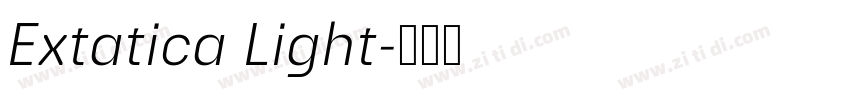Extatica Light字体转换